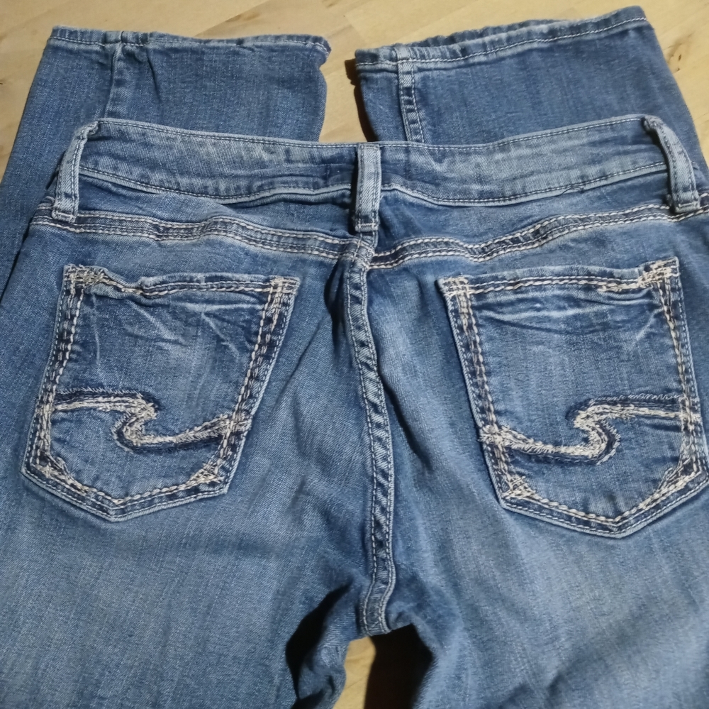 ❤️ SILVER SUKI SLIM BOOTCUT JEANS 28X31